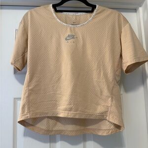 Nike Air Women's Beige Short Sleeve Tee